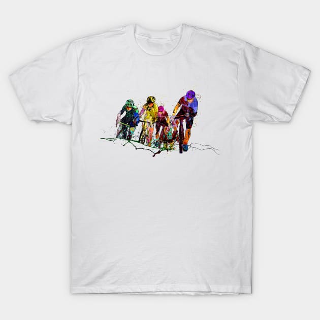 Le Tour De France Passion 01 T-Shirt by Miki De Goodaboom